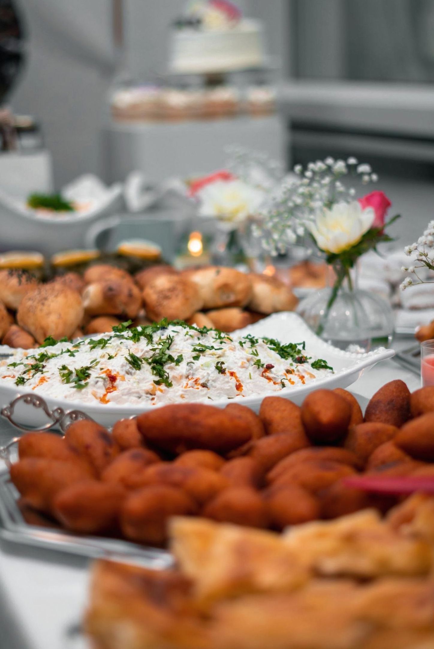 Catering spread background