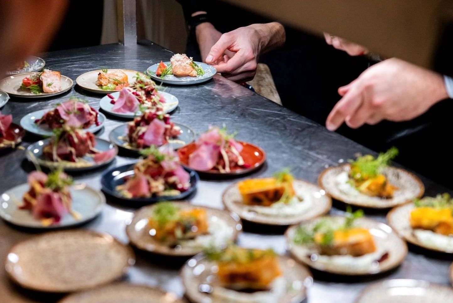 Gourmet plating in Hamburg